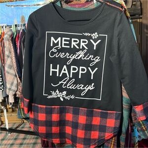 Cute holiday top size medium